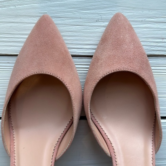 J.Crew Colette Slingback Pump Pointed Toe Blush Suede size 7.5 - Picture 6 of 8